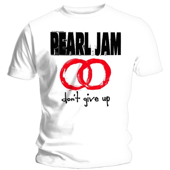 Pearl Jam Dont Give Up White T Shirt Vintage Rock Band Graphic Fan Gift Concer81 - Picture 1 of 5